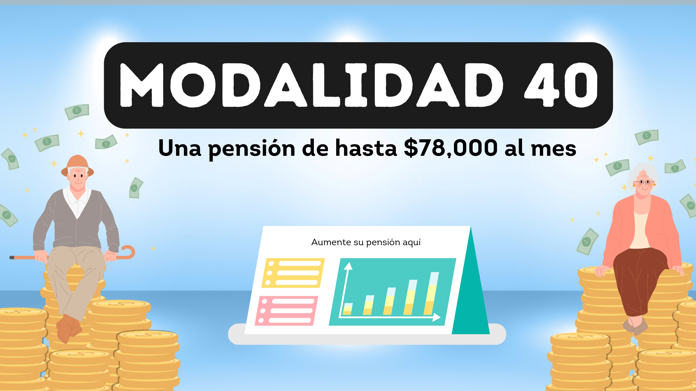 Retírate con hasta $78,000 mensuales con la Modalidad 40